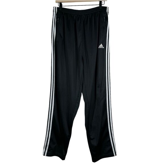 Vintage Adidas Black Adibreak Snap Tear Away Track Pants Baggy 90s Y2K Mens XL